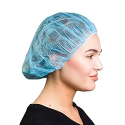 SAFEKO Unisex Polypropylene Bouffant Caps, 100