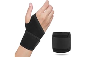 MOVGNAW Carpal Tunnel Wrist Brace, Wrist Brace Night Support for Fitness,Weightlifting, Wear Anywhere&Adjustable, For Women Men - Right & Left Hands (Black)