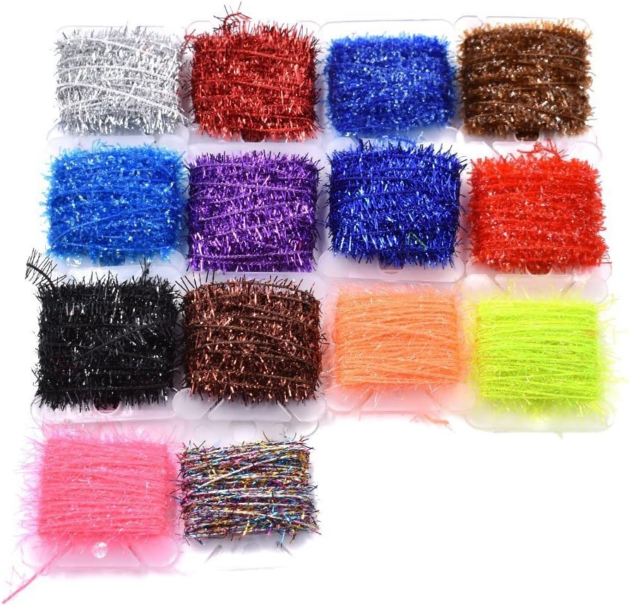 Phad Fishing 10 15 Cards Random Colors Fly Tying Tinsel Chenille
