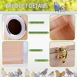 kathson Parakeet Nest Box Budgie Nesting House