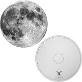 Menesia 12 Inch Turntable Mat, Record Player Slipmat (Moon) | Felt Anti-Static Turntable Mat, for Vinyl LP Record Player
