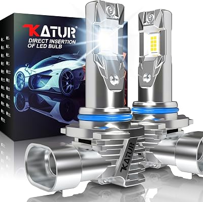 Bombilla HIR2 LED 16000LM 6000K Blanco, Bombilla LED HIR2 9012 Para Faros De Coche 500% Brillo Sin Ventilador Mini Tamaño Plug And Play Kit De Conversión Halógeno Reemplazo, Paquete De 2