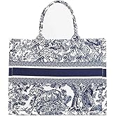 Fashion luxury tote bag cotton linen one shoulder handbag large capacity jacquard embroidery retro exquisite graffiti