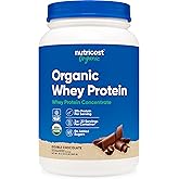 Nutricost Organic Whey Protein Concentrate, Double Chocolate Flavored, (2LBS) - Gluten-Free, Non-GMO