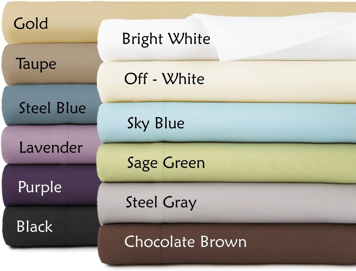 Southshore Fine Linens - Oversized Flat Sheets Extra Large - 132 Inches x 110 Inches (Bright White): Home & Kitchen