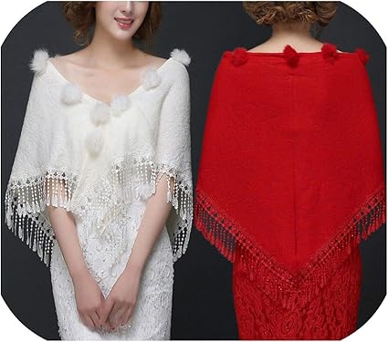 fur shawl with dress