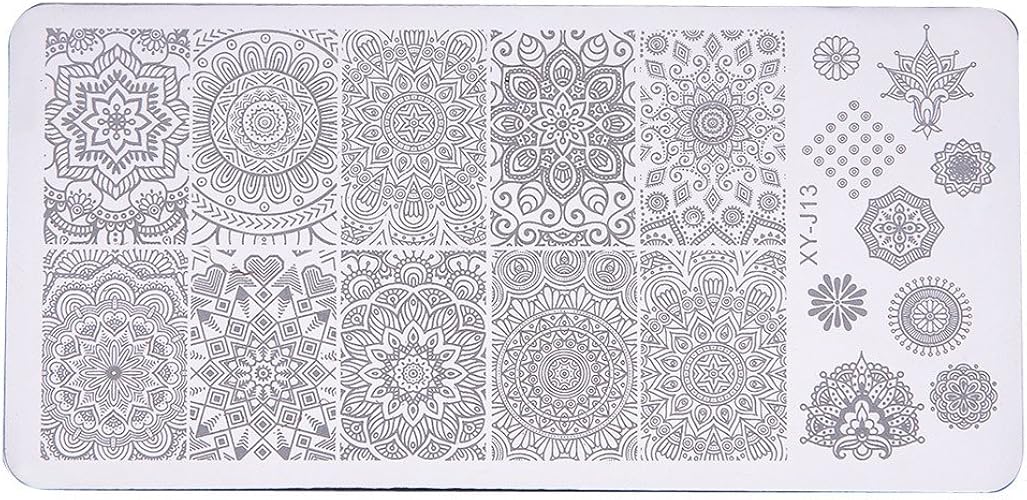 Amazon ルテンズ スタンピングプレートセット 花柄 ネイルプレート ネイルアートツール ネイルプレート ネイルスタンパー ネイルスタンプ スタンプネイル ネイルデザイン用品 F シューズ バッグ