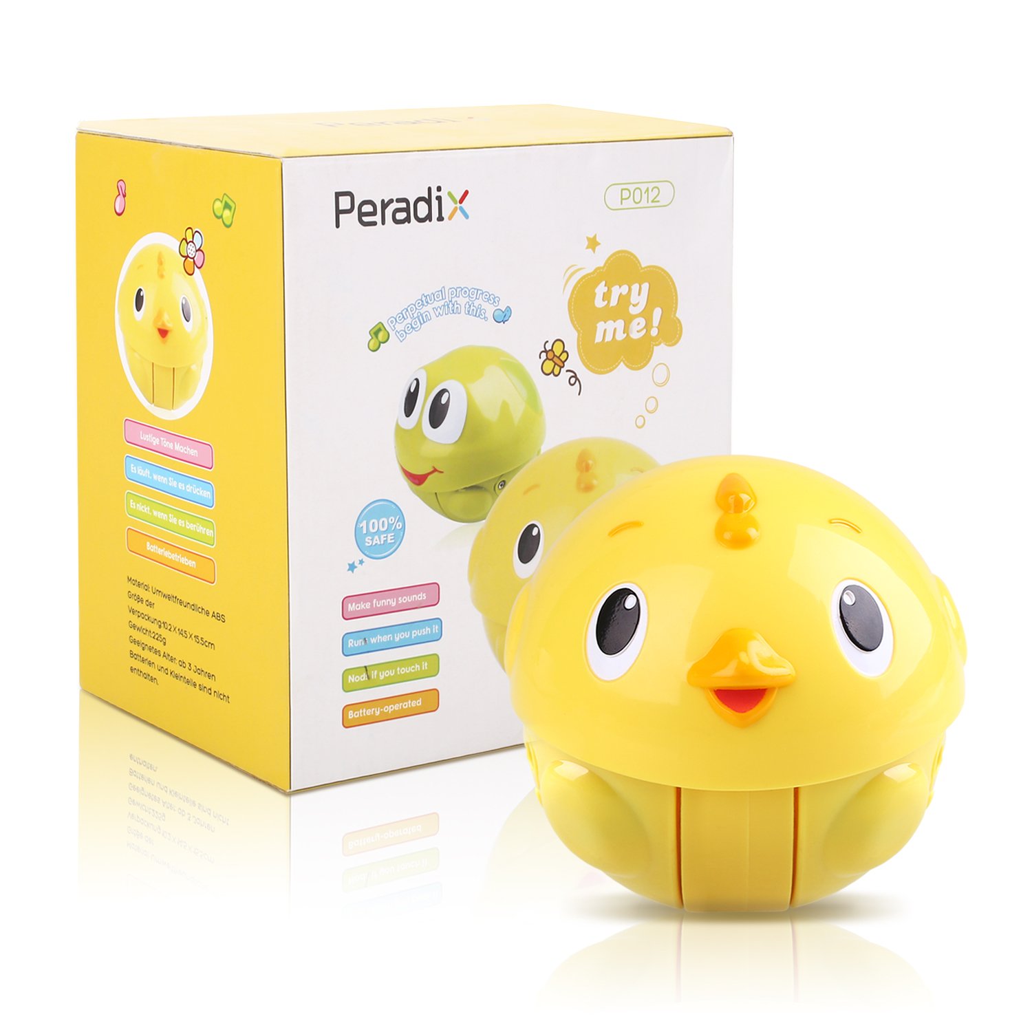 Jouets Rampants Peradix Petit Poulet Jaune Balancer à Gauche et à Droite peut Faire un Son Jouets pour Enfants Mignon