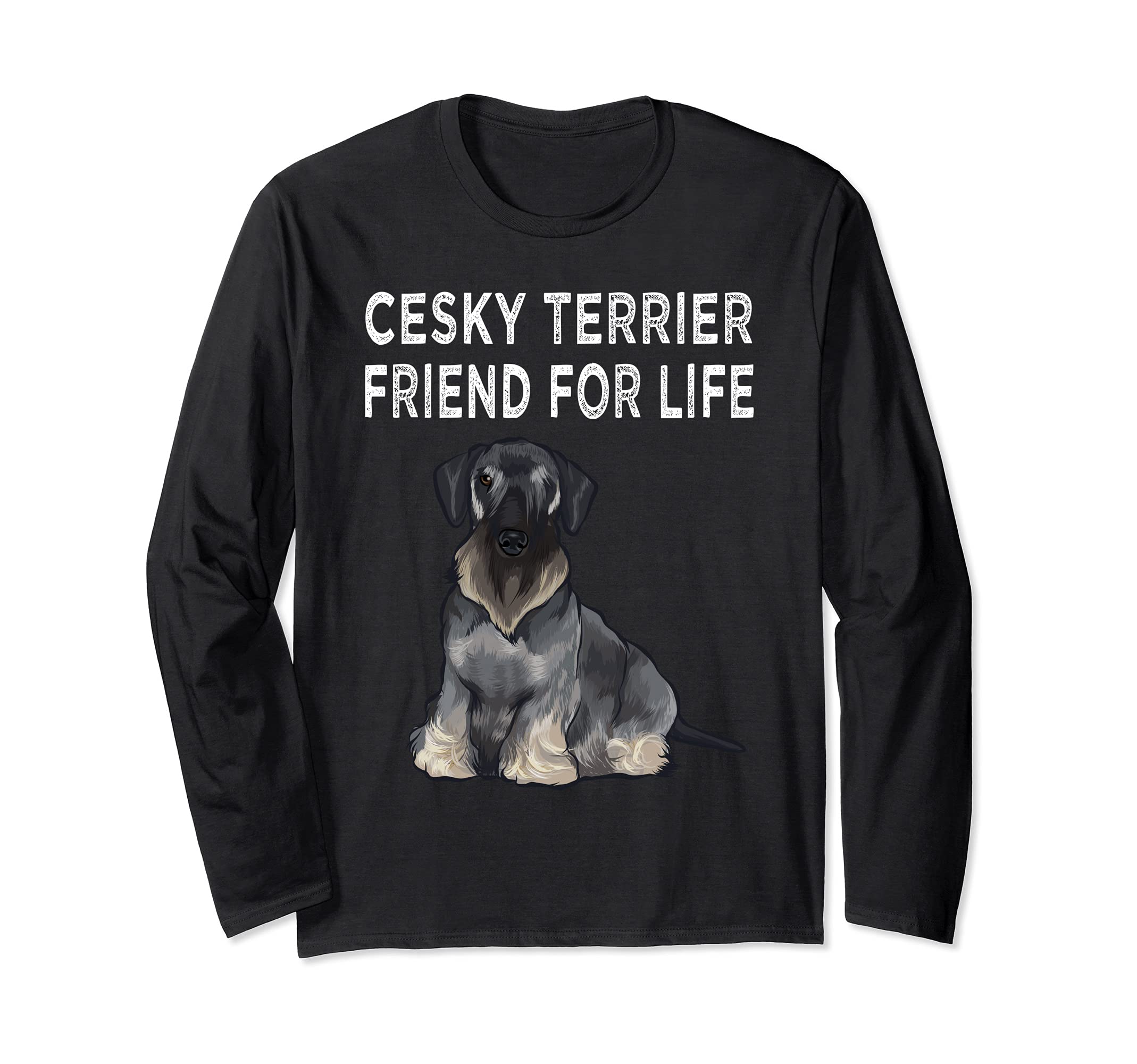 Cesky Terrier Friend For Life Dog Friendship Long Sleeve T-Shirt