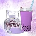 BUBBLE TEA SUPPLY 40-45 drinks of Boba Powder Variety for Tapioca Pearls Fruit Milk Tea Bubbles Instant flavored drinks with brown sugar boba UBE (PURPLE YAM)