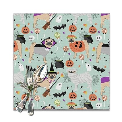 Amazon Com Shower Curtain Doormat Pug Halloween Costume Cute Dogs