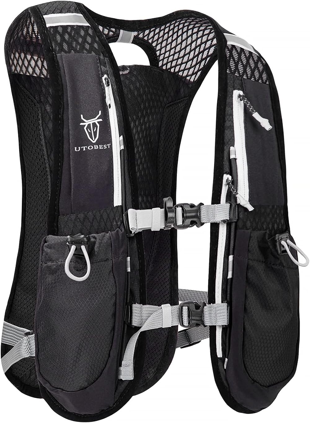 UTOBEST Running Backpack 5L Hydration Vest Lightweight Black 44x20cm