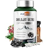 Flynew Shilajit for Men Women, Shilajit with Naturally Fulvic Acid & L-Arginine, Himalayan Shilajits for Extra Power, Stamina & Immune Support, Non-GMO, Made in USA, 60 Capsules, 1,300mg Per Serving