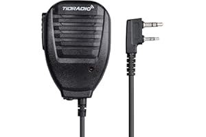 TIDRADIO Speaker MIC for BAOFENG Ham GMRS Radio F8HP UV-5R 5RM 5RX UV-21R UV-5G Plus GM-5RH UV-17R BF-888S F8TD GM-15 PRO UV-S9 Plus UV-82 UV-82HP UV-K5(8) TD-V2 TD-H8 TD-H3 Walkie Talkie Mic(1 Pack)