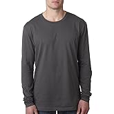 N8101 Next Level Men's Long-Sleeve Poly/Cotton Thermal - Heavy Metal - S