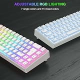 TECURS Wireless Mechanical Keyboard RGB UK Layout 65% Red Switch Bluetooth 2.4G view 2