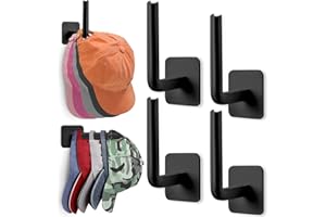 AIZZKE Hat Rack for Wall Hat Organizer, Hat Racks for Baseball Caps, Hat Hooks for Wall Hat Hangers for Closet Hat Holder