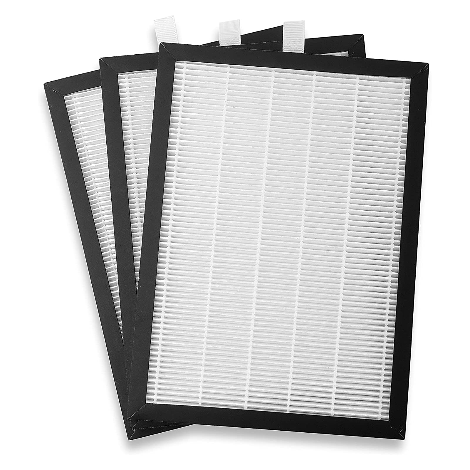 Meaco HEPA 20 Filter Replacement - True HEPA Air Filter Refill Compatible 20L Low Energy Dehumidifier ONLY - For Cleaner, Healthier Air- White/Black - 19 x 1 x 26 cm - Pack of 3