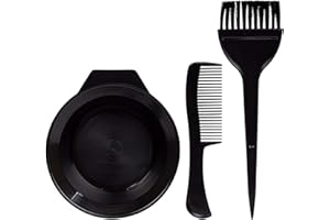 Bodico 3-Piece Hair Coloring Set, Dye Kit with Dyeing Brush, Coloring Comb, and Mixing Bowl, Perfect for Hair Dye and Henna T