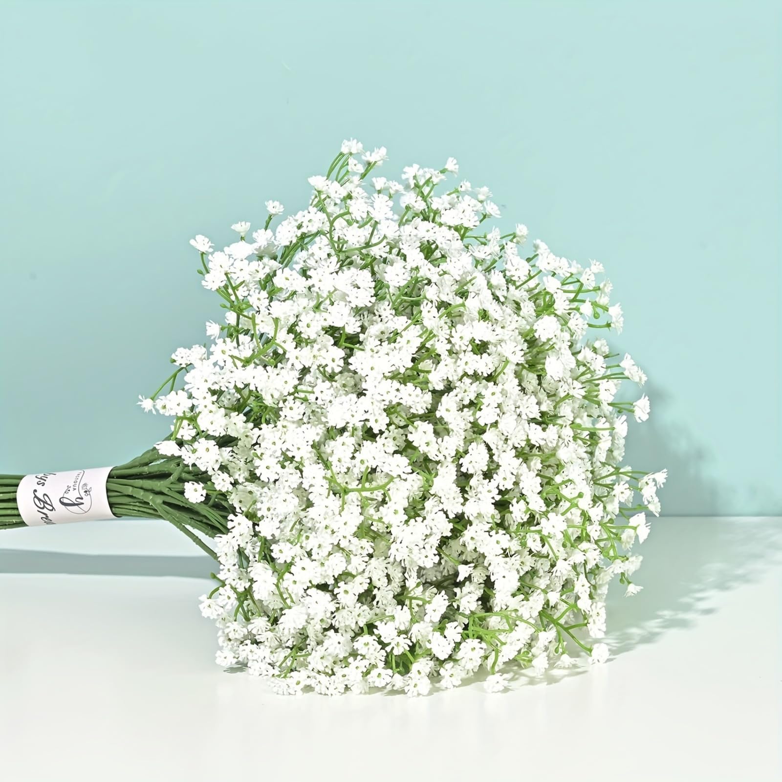 Photo 1 of 12pcs Babys Breath Artificial Flowers,Flores Artificiales Para Decoracion White Flowers,Wedding Decoration Bouquet Party Home Decoration, Best Gift For Her, Mother'S Day And Valentine'S Day Gift