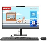 Lenovo IdeaCentre 24" FHD All-in-One Desktop Computer, Intel N100 Processor | 8GB DDR4 RAM, 512GB PCIE SSD, Idea for Remote Work, Home Office, Video Meetings, Web Browsing, and Daily Work. Windows 11