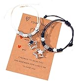 Lnnmomn 2pcs/set Couple Bracelets Braided Hand Ropes For Women Pinky Promise Distance Matching Bracelets for Couples