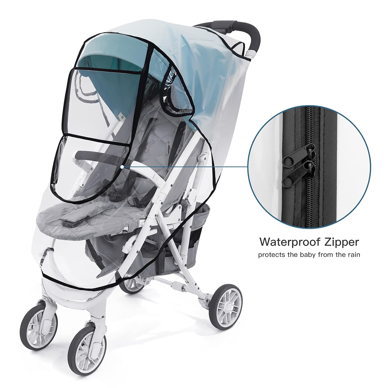 Stroller Rain Cover Universal, Baby Stroller Weather Shields, Waterproof Windproof, Protect from Dust Snow, Baby Stroller Cover, Pushchair Stroller Cover : Baby