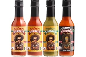 Gringo Bandito O.G. Hot Sauce Variety Pack, 5 oz (4 Pack)