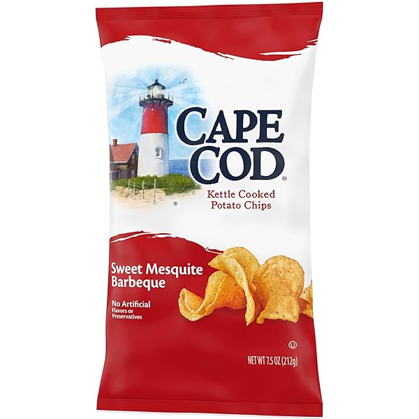 CAPE COD POTATO CHIPS SWEET MESQUITE BARBEQUE KETTLE CHIPS, 7.5 OZ