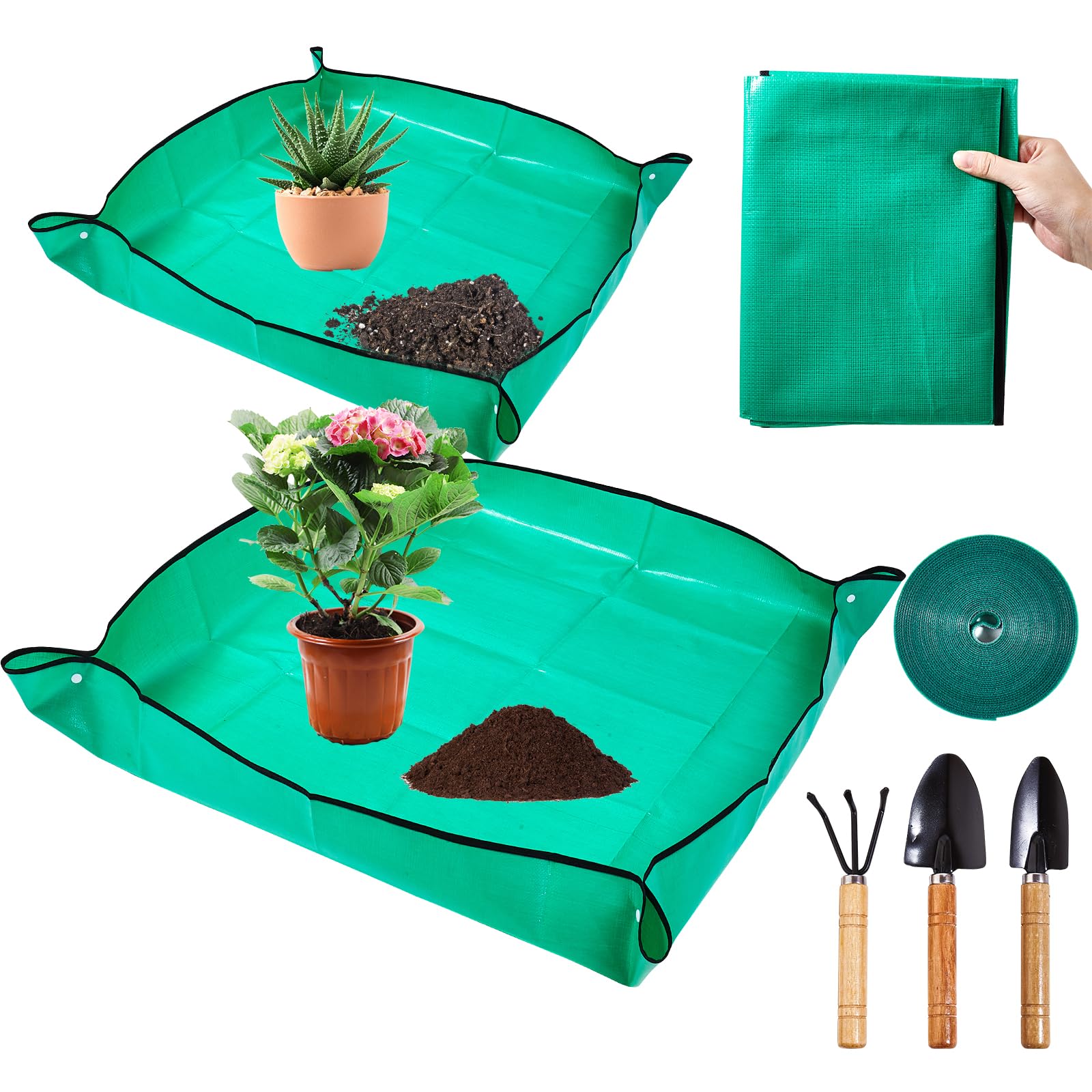 2pcs Repotting Mat, Plant Repotting Mat, 100cmx100cm