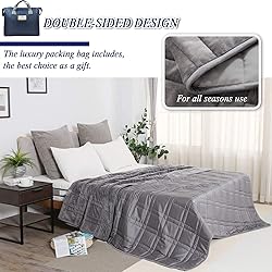 OMYSTYLE 80''x87'' Weighted Blanket Queen Size for