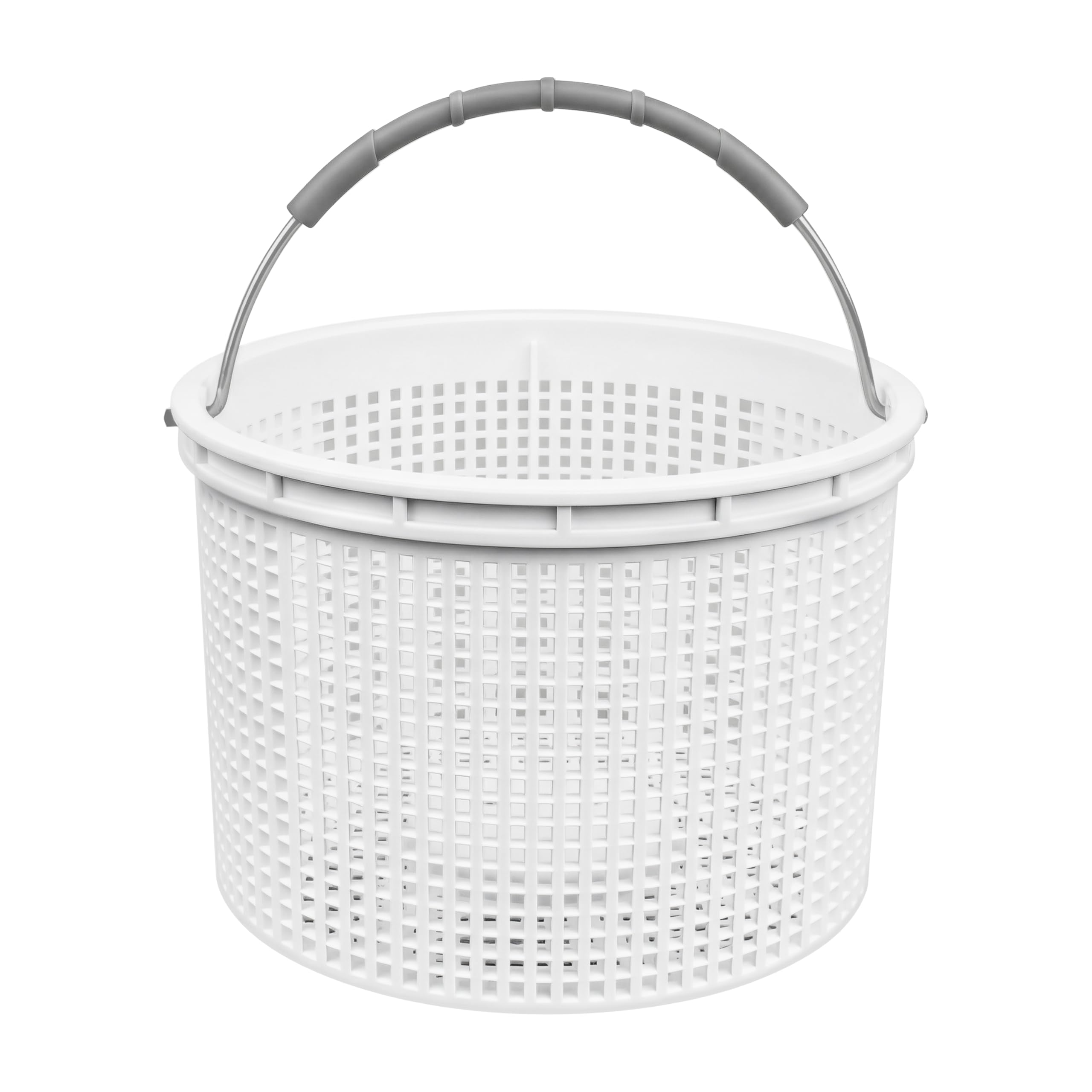 Photo 1 of GPWXYYY 7'' Inground Pool Skimmer Basket for Hayward Skimmer Basket & Pool Filter Basket SP1082CA | Built-in Weight | with Stainless Steel Handle & Rubber Grip