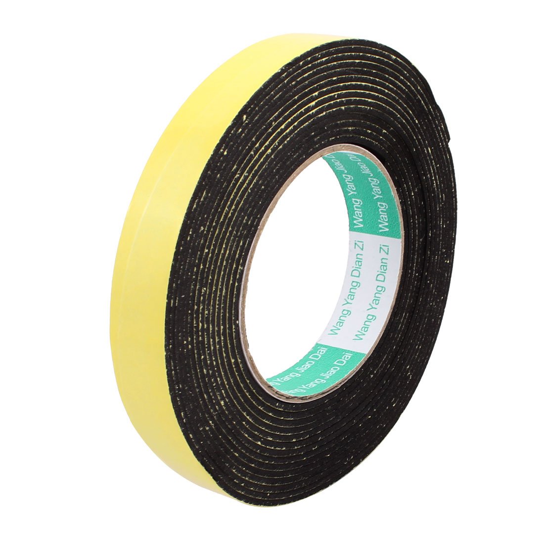 Sourcingmap 20mm Width 2mm Thickness EVA Single Side Sponge Foam Tape 5M Length for Door Window