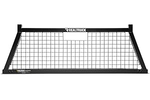 RealTruck Backrack Safety Rack Frame Only | Black, No Drill | 10800 | 2017-2020 Ford F-250/F-350/F-450/F-550; 2011-2024 Dodge RAM 1500; 2019-2022 RAM 1500 Classic; 2004-2024 Nissan Titan & Others