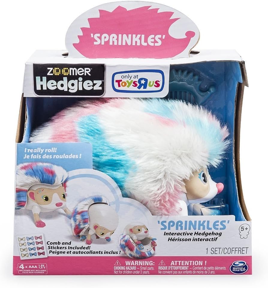Zoomer Hedgiez Interactive Hedgehog with Lights, Sounds and Sensors