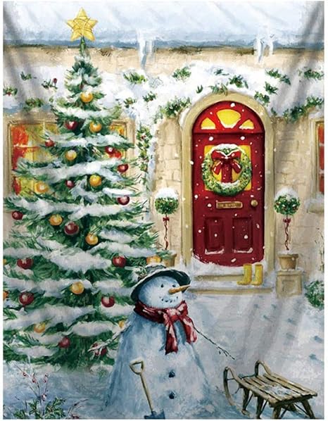 Amazon Co Jp クリスマスタペストリー29x37でサンタクロースクリスマスツリー鹿タペストリーブランケット壁掛け壁の装飾アート家の装飾 クリスマス家の装飾 150x0 ホーム キッチン