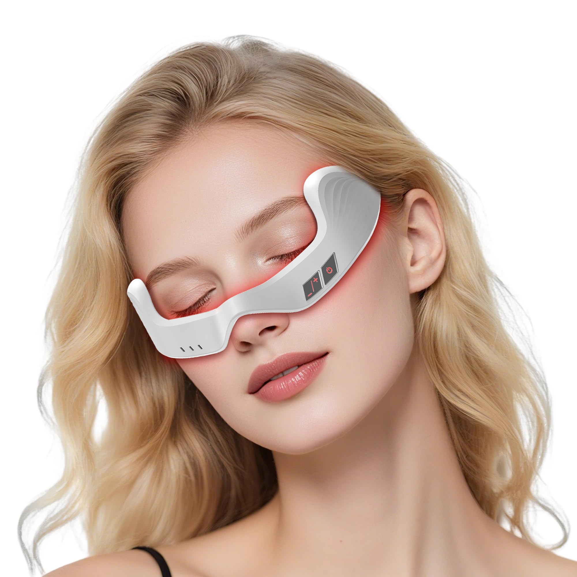 Photo 1 of ***FACTORY SEALED***
Red Light Therapy Eye Massager with Microcurrent – 3D Contour Design for Dark Circles, Puffiness, Eye Bags & Wrinkles – Under Eye Treatment Device for Fine Lines, Rechargeable & Gentle for Daily Use*FACTORY SEALED*
