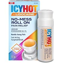 Icy Hot No Mess Roll-On Pain Numbing Relief Applicator, 4