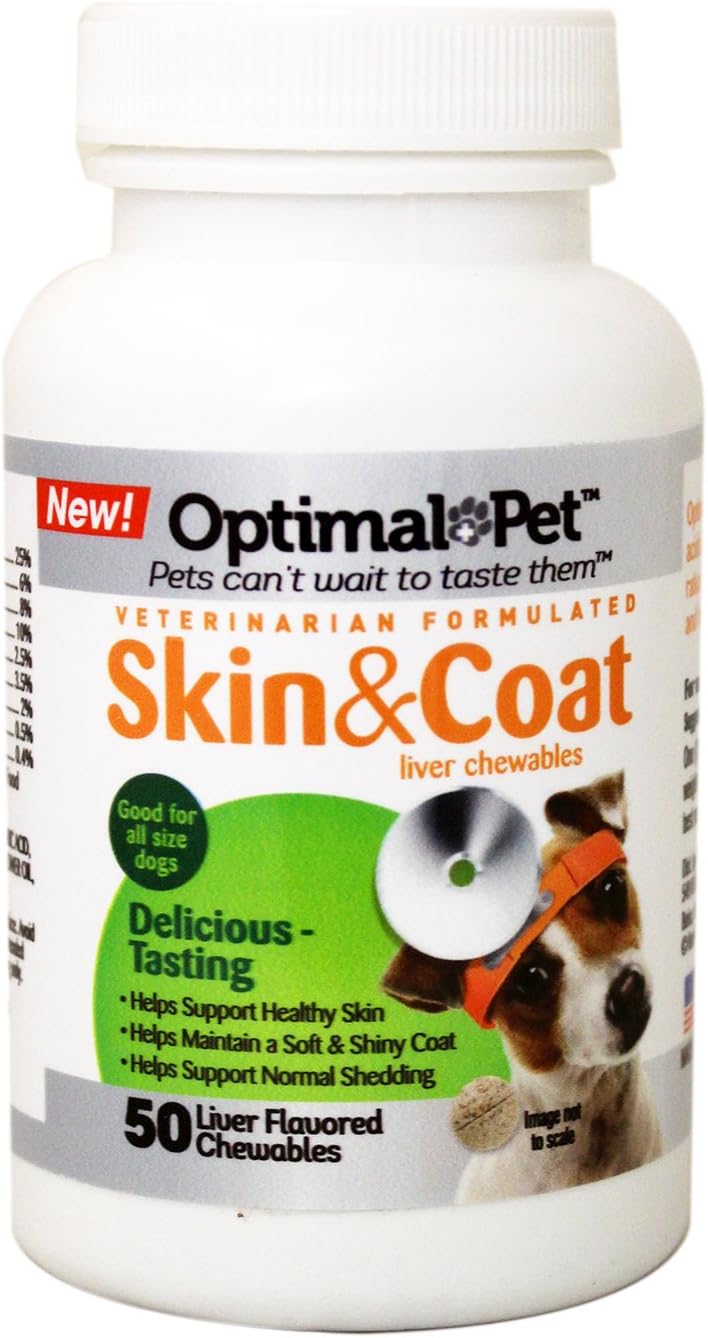 Optimal Pet 50 Count Dog Skin and Coat Chewables