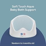 Angelcare Soft-Touch Baby Bath Support Aqua Water Level Indicator Newborn 0-6m view 2