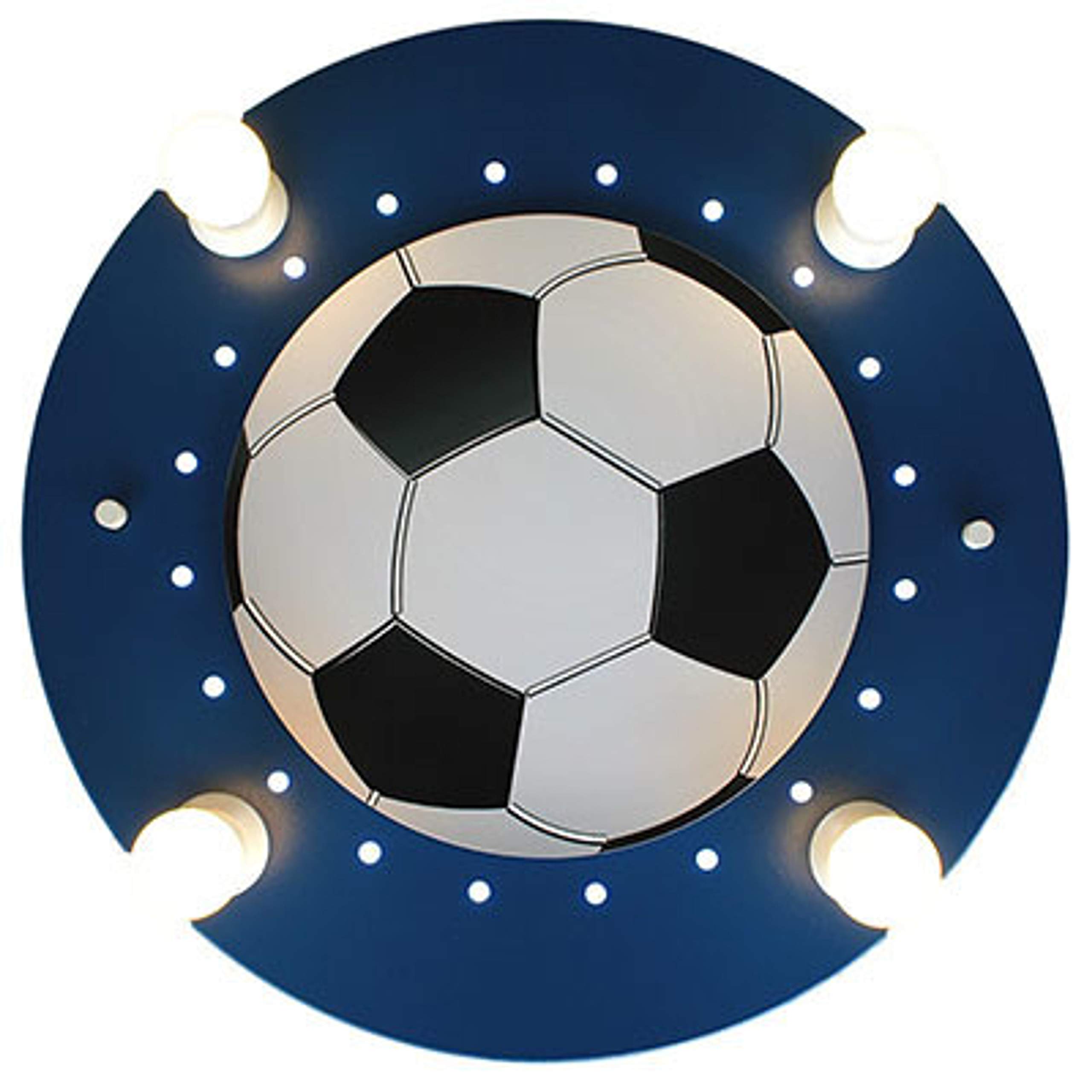 Elobra Ceiling Light Dark Blue/White Football 127766