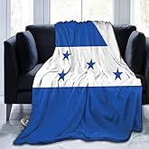 Carwayii Honduras Blanket Honduras Gifts for Patriotic Men Women Soft Flag Flannel Fuzzy Lap Throw Blanket Indoor Outdoor Travel Durable Birthday Gifts Bedroom Room Decor 40''x50''