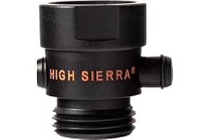 High Sierra Showerheads® - Shower Head Pause & Pressure Control Valve - Solid Metal – Push-Button Valve Easily Controls the Flow of Water or Shuts It Off to Just a Trickle - Saves Water - Matte Black