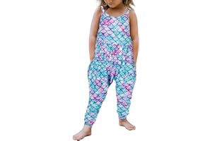 Vieille Baby Toddler Girl Cute Strap Jumpsuit One-piece Romper with Pockets 1-8 Years