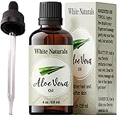 Organic Aloe Vera Oil, Therapeutic Premium Oil, Moisturizing Cold Pressed 100% Pure Natural Aloe Barbadensis Care for Skin, Body, Hair Growth, Face Moisturizer, Baby Oils, Used for Massage, Bath 4oz
