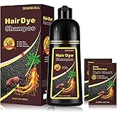 Agthyuve Hair Dye Shampoo 3 in 1, Black Hair Dye 16.9 FL Oz, Hair Shampoo, Semi-Permanent Hair Color Shampoo, Lasts 30 Days (Black)