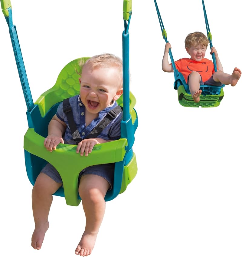 TP Toys Quadpod 4-in-1 Growable Swing Seat Green 6 Months to 8 Years