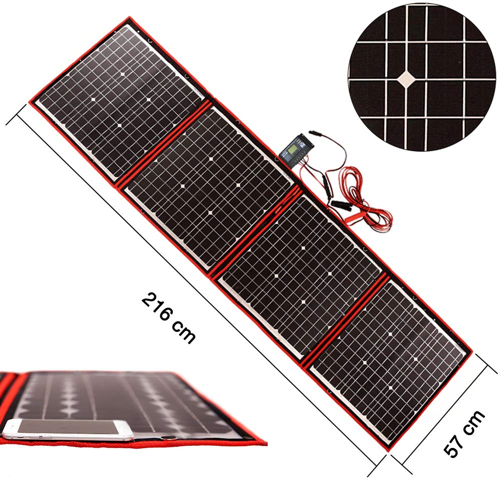 Kit de panel solar monocristalino DOKIO 150 W portátil flexible ...