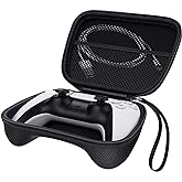 MoKo Case for PS5 Controller, Switch 2 Pro(2025), Xbox Series X/S, EVA Carrying Case Game Controllers Holder Heavy Duty Protective Cover Hard Shell for PlayStation 5 Wireless Controller, Black