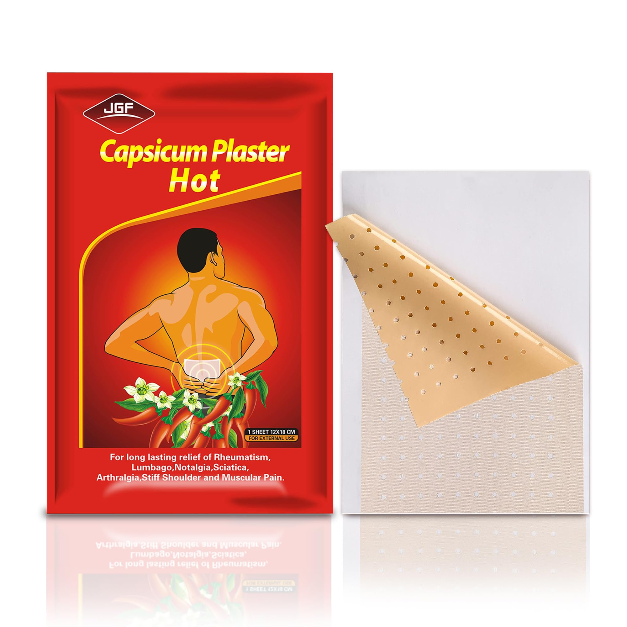 Photo 1 of Capsaicin Patches, 20 Pack 4.72"x7.08" Hot Capsicum Patches